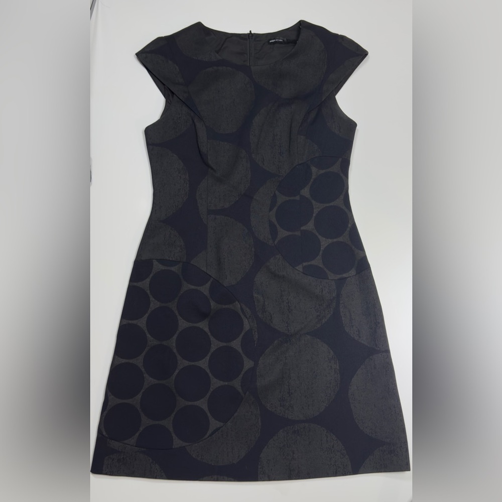 Karen Millen Blue and Gray Circle Pattern Mini Dress 👗